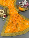 Dhruvi Designer Embroidery Vichitra Silk Sarees Wholesale Market In Surat